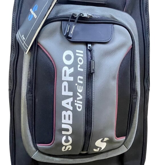 Scubapro Unisex Black/Grey Telescopic Handle DiveN Roll Travel Bag Size Large - Picture 6 of 14